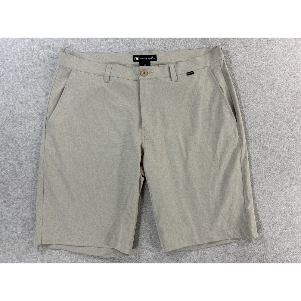 Travis Mathew Performance Everyday Chino Shorts (Men's 36) Tan - 10"